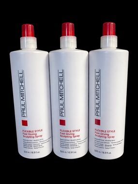 Paul Mitchell Flexible Style Sculpting Spray - White & Red Bottles (3 Pack)